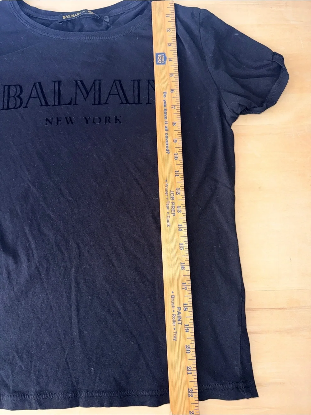 Balmain X H&M T-shirt Luxury Collab Black Graphic  Medium